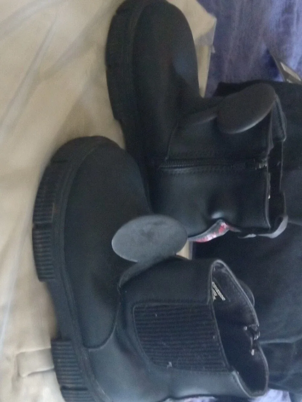 ZARA MICKEY MOUSE Kids Black  Boots